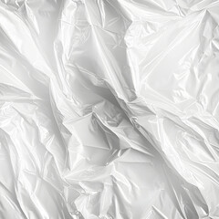 Wrinkled Silver Foil Texture with Reflective Surface on transparent background