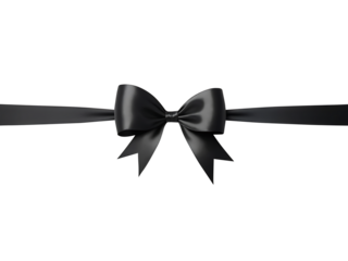 Red Gift Ribbon with Bow, Festive Template for Holidays and Celebrations, Gift concept transparent background