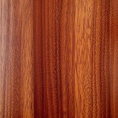 Fototapeta premium Smooth Polished Wood Surface with Warm Reddish-Brown Tones and Natural Grain