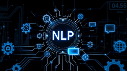 Obraz premium NLP Natural Language processing neural network concept, nlp coaching, language processing, neuro linguistic programming, natural language processing, data science