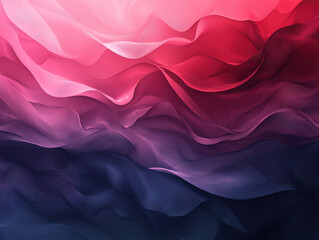 Obraz premium vibrant and colorful abstract background featuring flowing waves of fabric in shades of pink, purple, and blue, creating sense of depth and movement