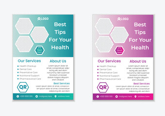 Medical flayer modern and clean 