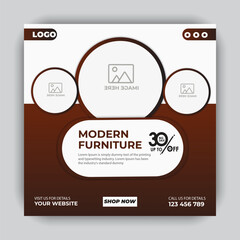 Modern Furniture social media post design