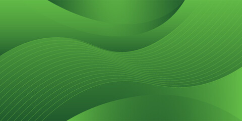 Abstract green wavy background.modern vector