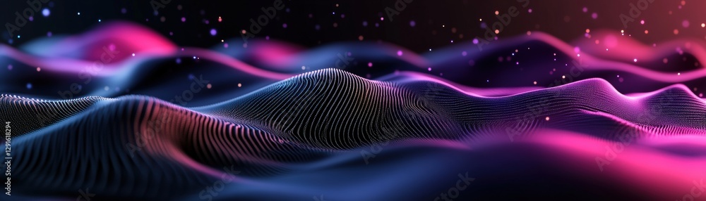 Poster abstract background design featuring waves stars and a blend of colors for creative projects