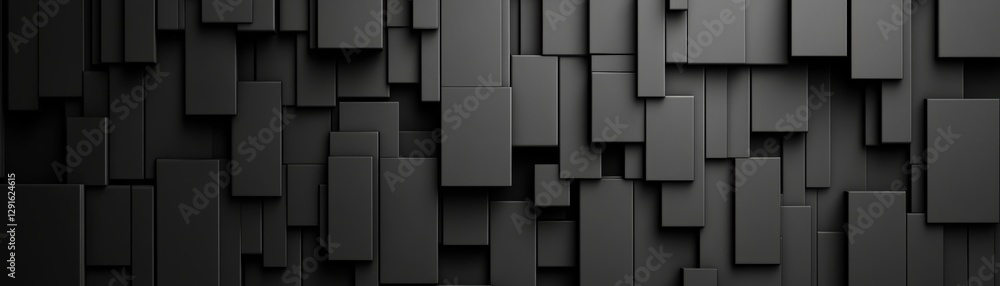 Poster black abstract background featuring squares arranged in a grid pattern creating a modern design