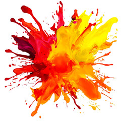 Vibrant color explosion on black background