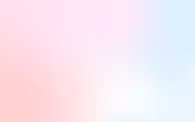 Background abstract pink sky. Light gradient vector banner. Pastel purple blur backdrop. Soft blurred light bg. Blurred color simple wallpaper. Pastel gradation water cover design