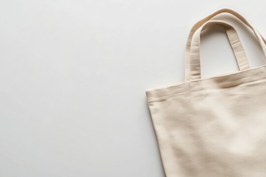 Stofftasche aus Baumwolle auf wei&szlig;em Hintergrund

