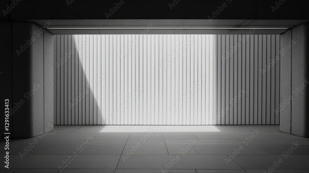 Poster neutral background with textured wall and smooth floor suitable for presentations and creative displ