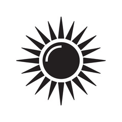 Sun Silhouette Vector Symbol Icon Design Stock Vector 