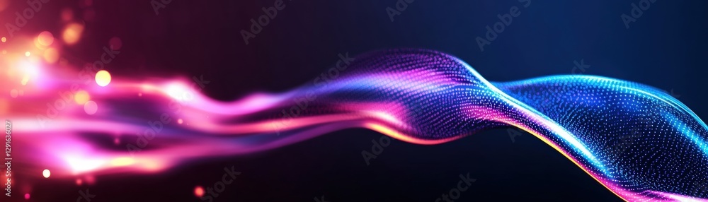 Poster abstract colorful background with flowing lines waves and shapes in vibrant hues and smooth gradient