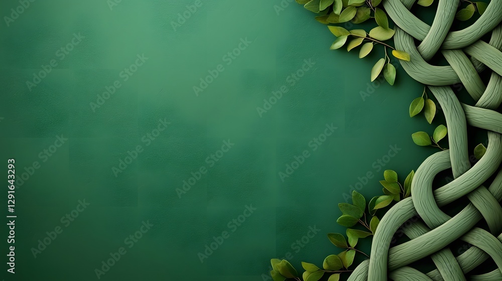 Poster mesmerizing abstract design featuring intricately interwoven celtic knotwork patterns flowing gracef