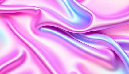 Obraz premium Abstract Background with Soft Pink and Blue Silk Fabric Waves