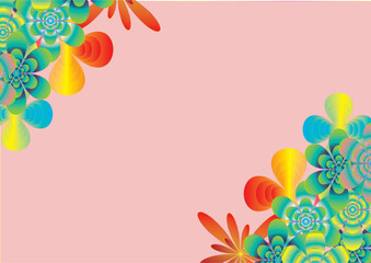 Naklejka premium Flower background