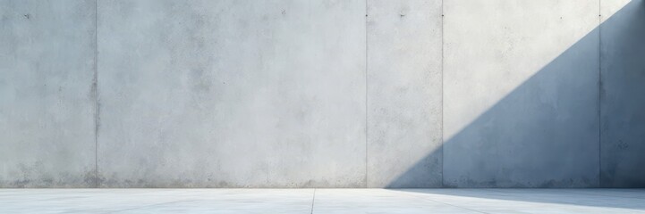Obraz premium Cold, smooth gray concrete wall with subtle imperfections , architectural, seamless