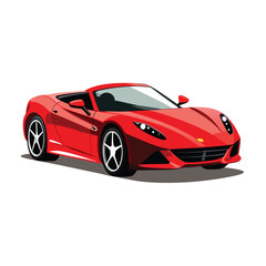 red sport car