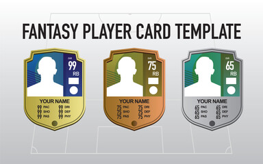 player card football game template concept © espresso1993