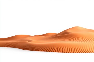 Arabian desert dunes, white background, isolated image, professional photography, high resolution photo, full body shot, bokeh