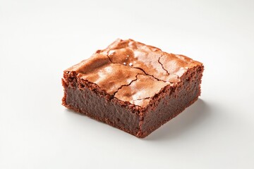 Deliciously rich brownie showcasing glossy top and fudgy texture