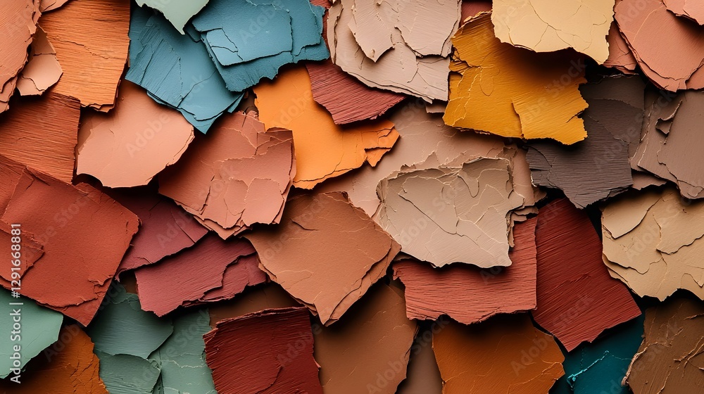 Poster muted earth tones with gentle paper textures create a warm earthy and visually appealing abstract ba