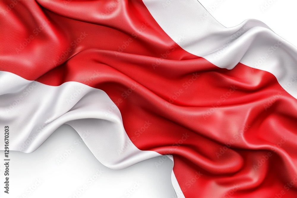 Aufkleber the red and white flag of austria, set against a white background, in a vector art style. the design