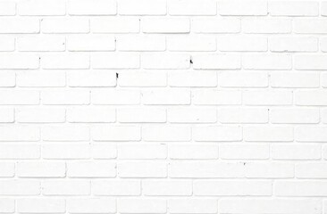 Obraz premium White brick wall as background, banner design