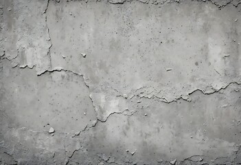 Obraz premium Detailed grey concrete wall texture with peeling damaged surfaces