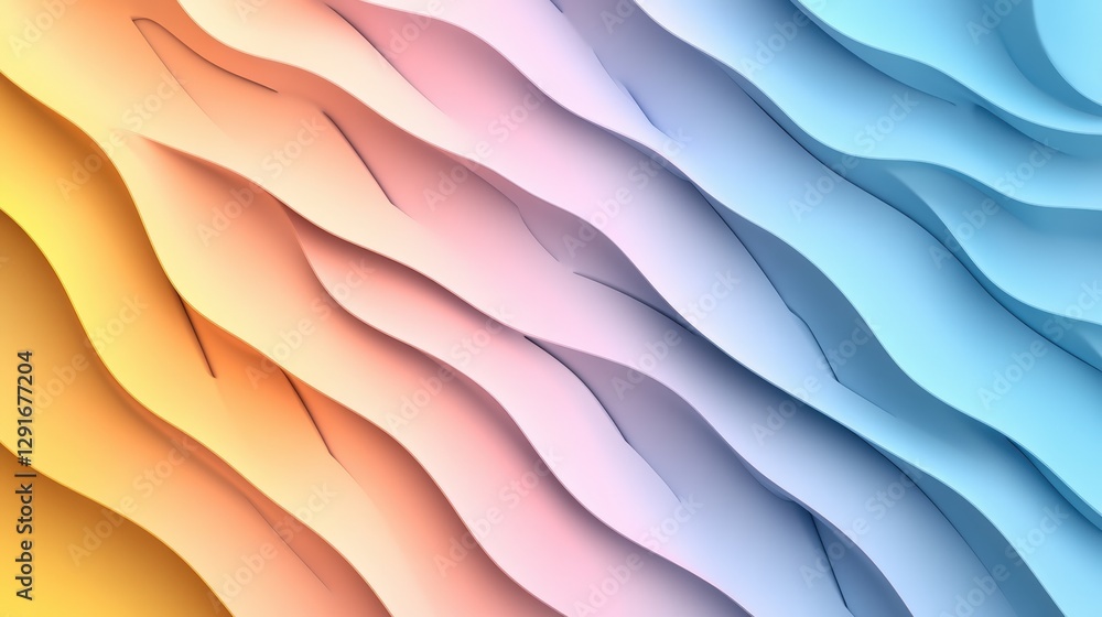 Poster a colorful background featuring a wavy pattern that creates an eye-catching aesthetic perfect for de