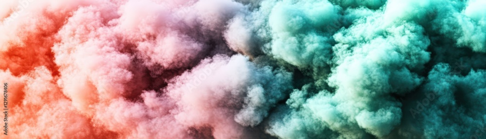 Aufkleber whimsical colorful cloud floating in a clear sky evoking feelings of joy and imagination with its un