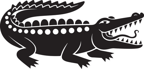 crocodile with a mouth open