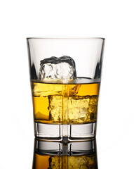 Enjoying a refreshing whiskey with perfectly shaped ice cubes on a calm evening in a cozy bar