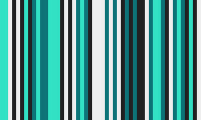 Vibrant vertical stripes in teal, black, and white create a dynamic, modern pattern.  Perfect for backgrounds, website banners, or textile designs.