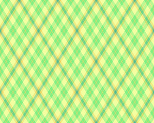 Argyle pattern of geometric rhombus. Harlequin check wallpaper design. Classic diamond shaped textile material for web background, print fabric clothing, sweater, wrapping paper, gift card, invitation