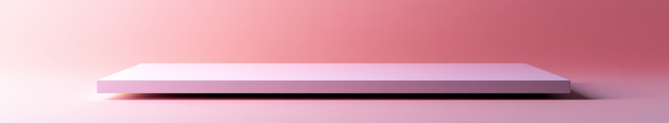 Minimalist Wooden Table Against a Soft Pastel Background Showcasing Modern Design and Simplicity in Interior Decor