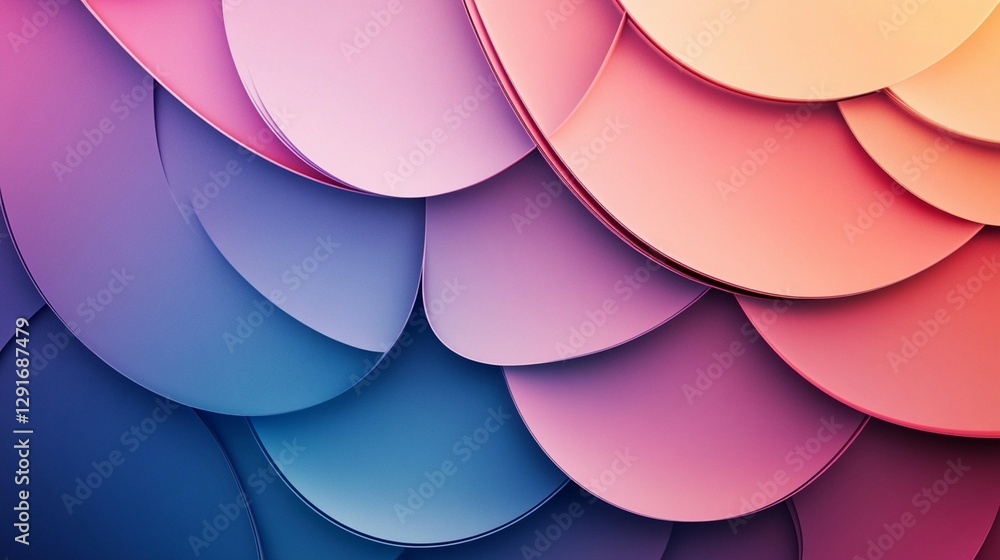 Aufkleber abstract colorful overlapping circles pattern background.