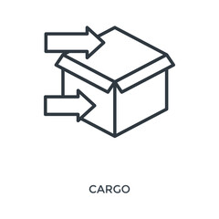 Cargo Icon Lineal Style. Vector Illustration For Graphic Design