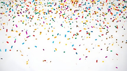 Colorful Confetti Shower Creating a Festive Atmosphere for Celebrations and Parties