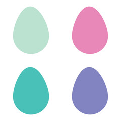 A set eggs vector art illustration design.
