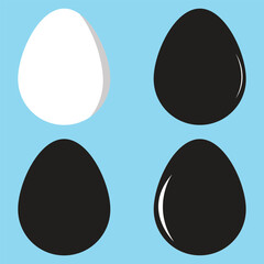 A set eggs vector art illustration design.