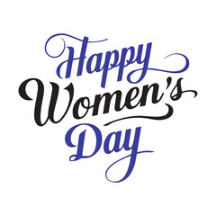 Happy women's day vector art illustration.