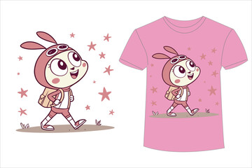 Girls funny tshirt design