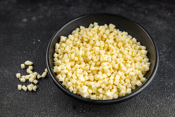 grated cheese mozzarella for pizza cheese fine fresh tasty food dish gourmet food background on the table rustic food top view copy space