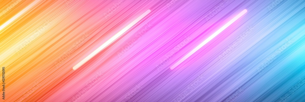 Aufkleber a colorful background with three lines of light. the background is a mix of orange, pink, and blue. 