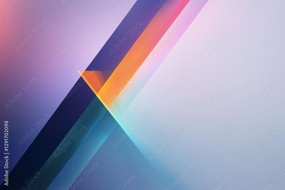 Poster a colorful, abstract background with a blue and orange line. the background is a mix of colors and t