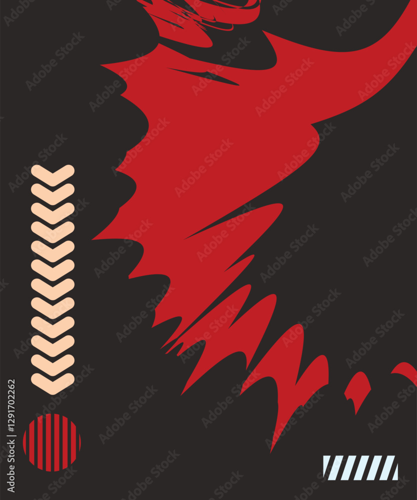 Poster minimal geometric trendy gradient shapes vector background. abstract gradient geometric shape backgr