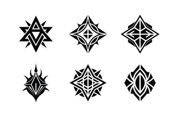 Abstract Geometric Logo Set.
