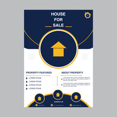 real estate construction flyer design template