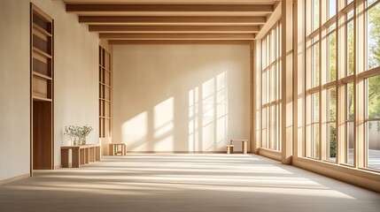 Fototapeta premium Beautiful Modern Living room Interior with furniture's ,mockup frame , posters, wall -3d Rendering