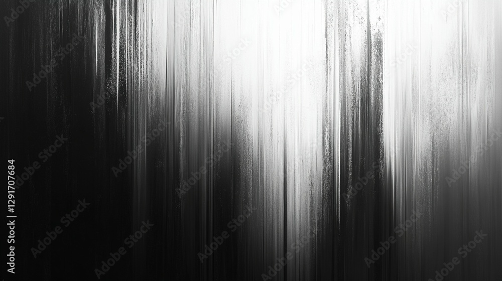 Poster abstract grayscale image with vertical streaks of varying darkness, creating a textured effect.
